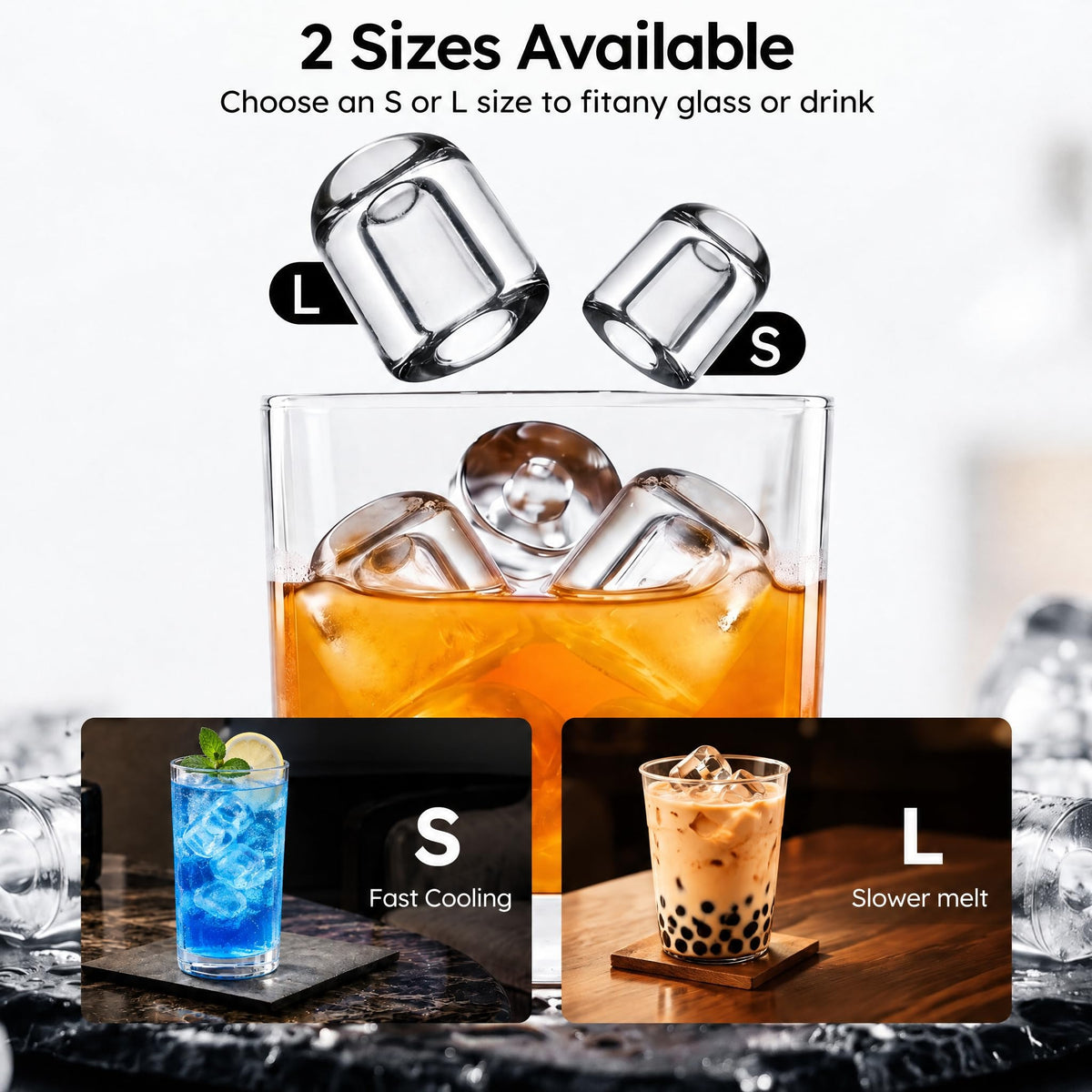 Ice Maker Countertop, 26.5 lbs/Day, 8 Bullet Fast Ice in 6 Mins