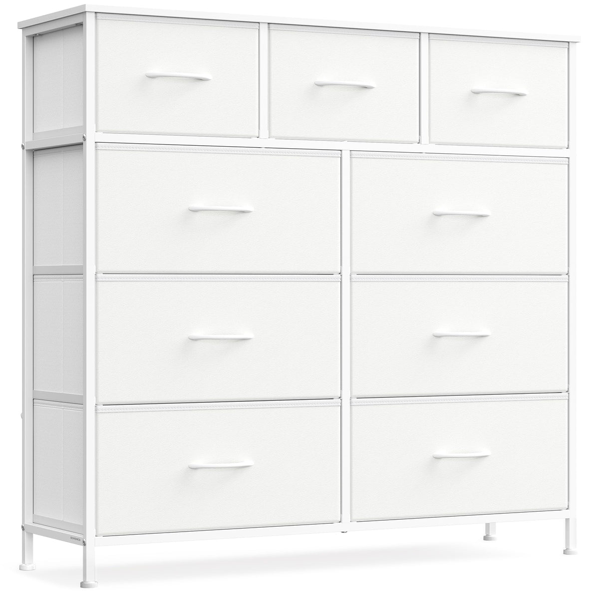 Dresser for Bedroom, Tall Dresser with 8 Fabric Drawers