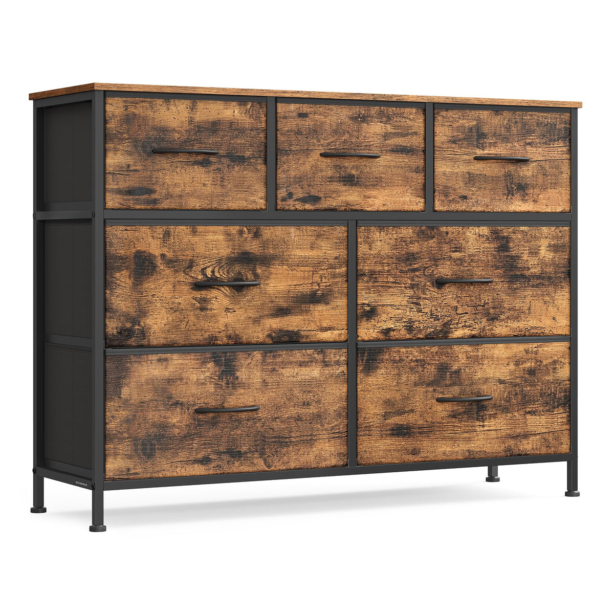Dresser for Bedroom, Tall Dresser with 8 Fabric Drawers