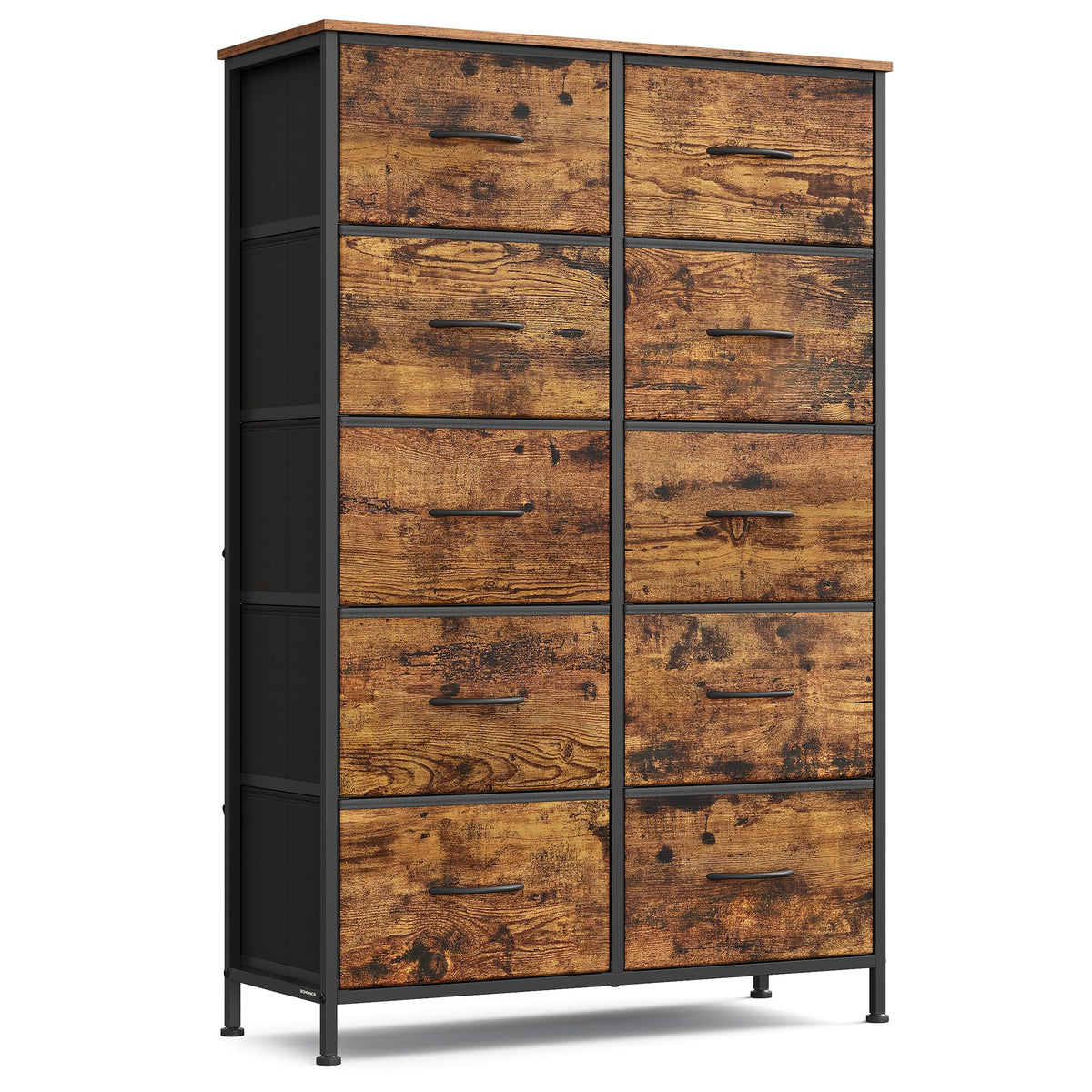 Dresser for Bedroom, Tall Dresser with 8 Fabric Drawers