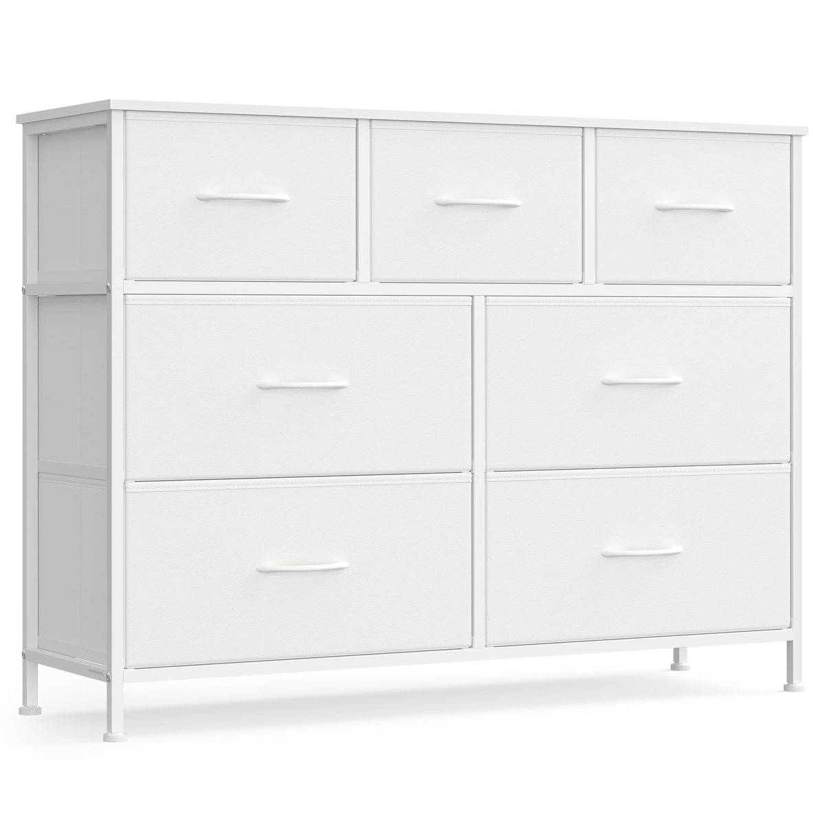 Dresser for Bedroom, Tall Dresser with 8 Fabric Drawers