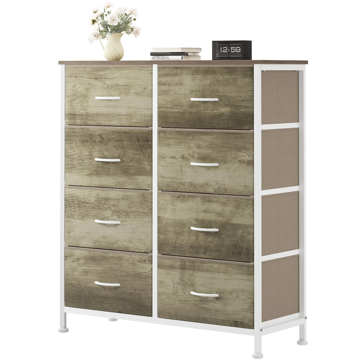 9 Drawer Black Dresser for Bedroom, Closet Organizer Storage Tower