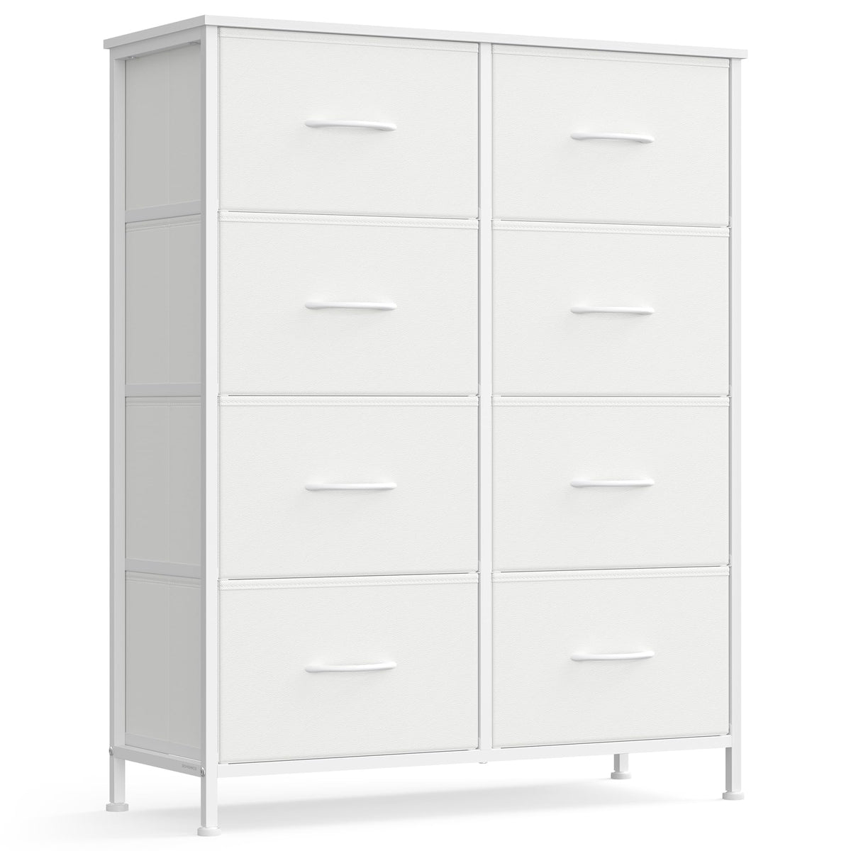Dresser for Bedroom, Tall Dresser with 8 Fabric Drawers