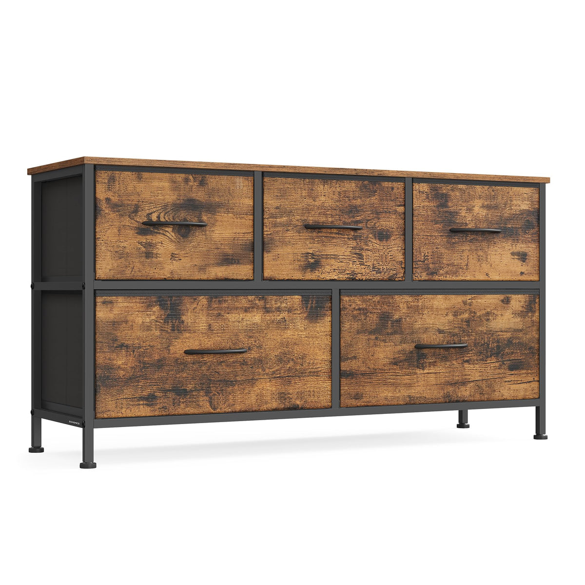 Dresser for Bedroom, Tall Dresser with 8 Fabric Drawers