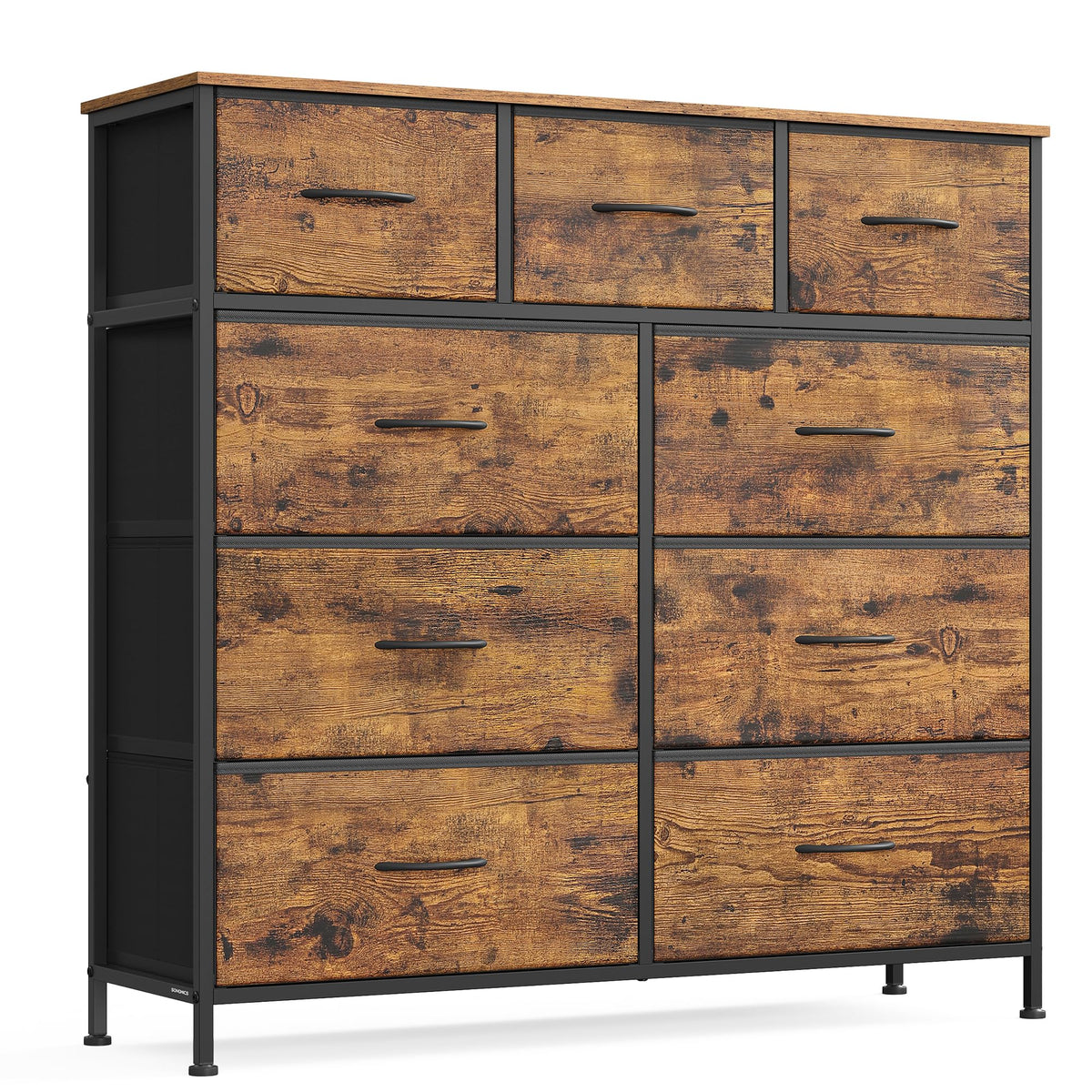 Dresser for Bedroom, Tall Dresser with 8 Fabric Drawers
