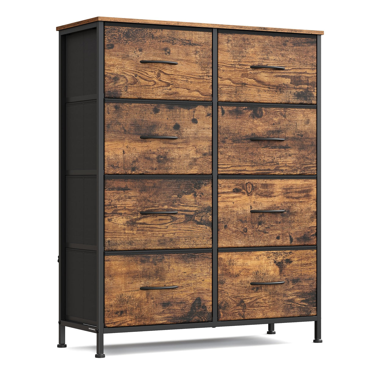 Dresser for Bedroom, Tall Dresser with 8 Fabric Drawers